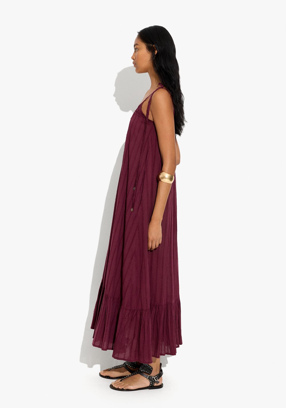 Vestido con Tirantes Textura en Relieve Parfois 3