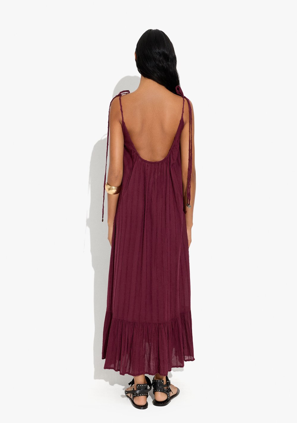 Vestido con Tirantes Textura en Relieve Parfois 4