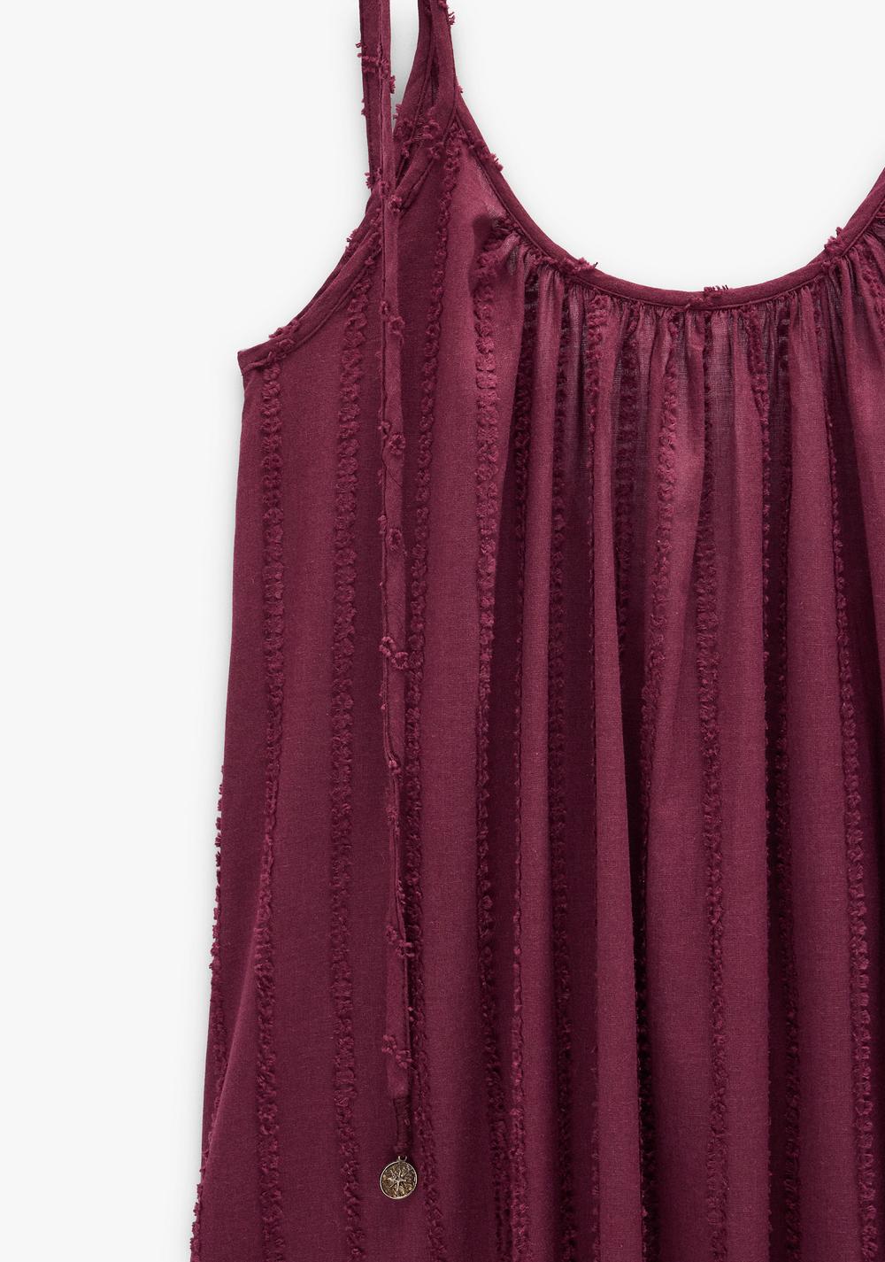 Vestido con Tirantes Textura en Relieve Parfois 5