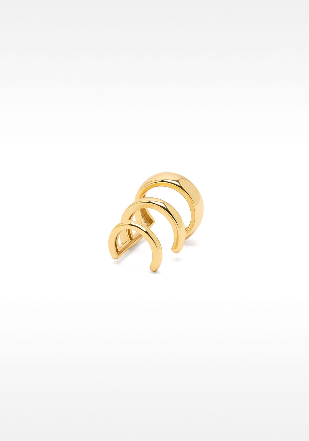 Zarcillo Ear Cuff con Efecto Multizarcillos de Aro Parfois 2