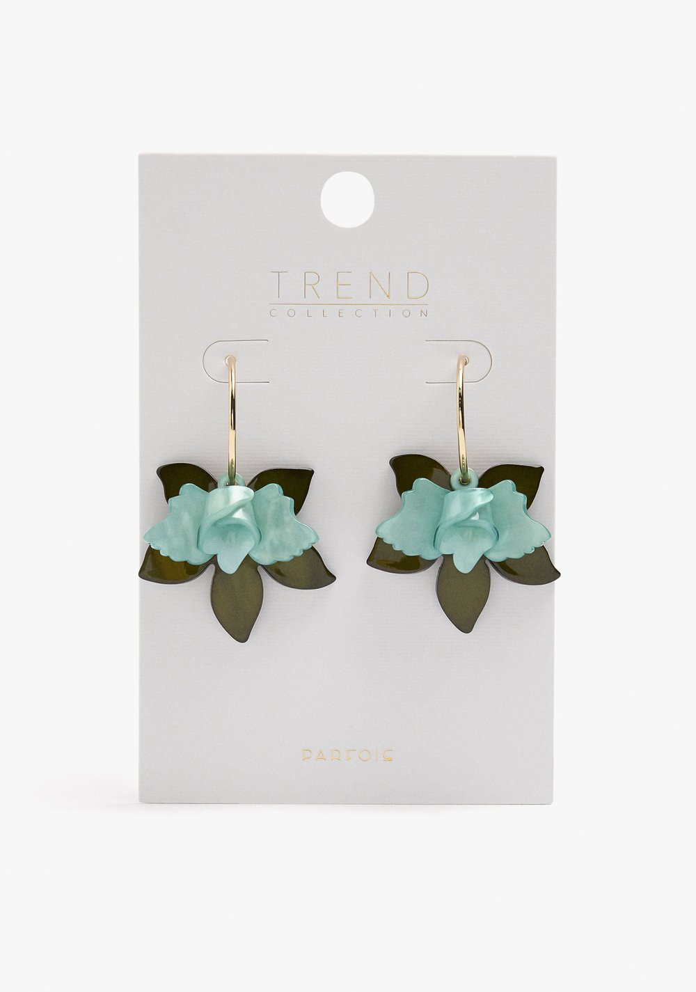 Zarcillos de Aro Abiertos con Maxi Flor Parfois 4