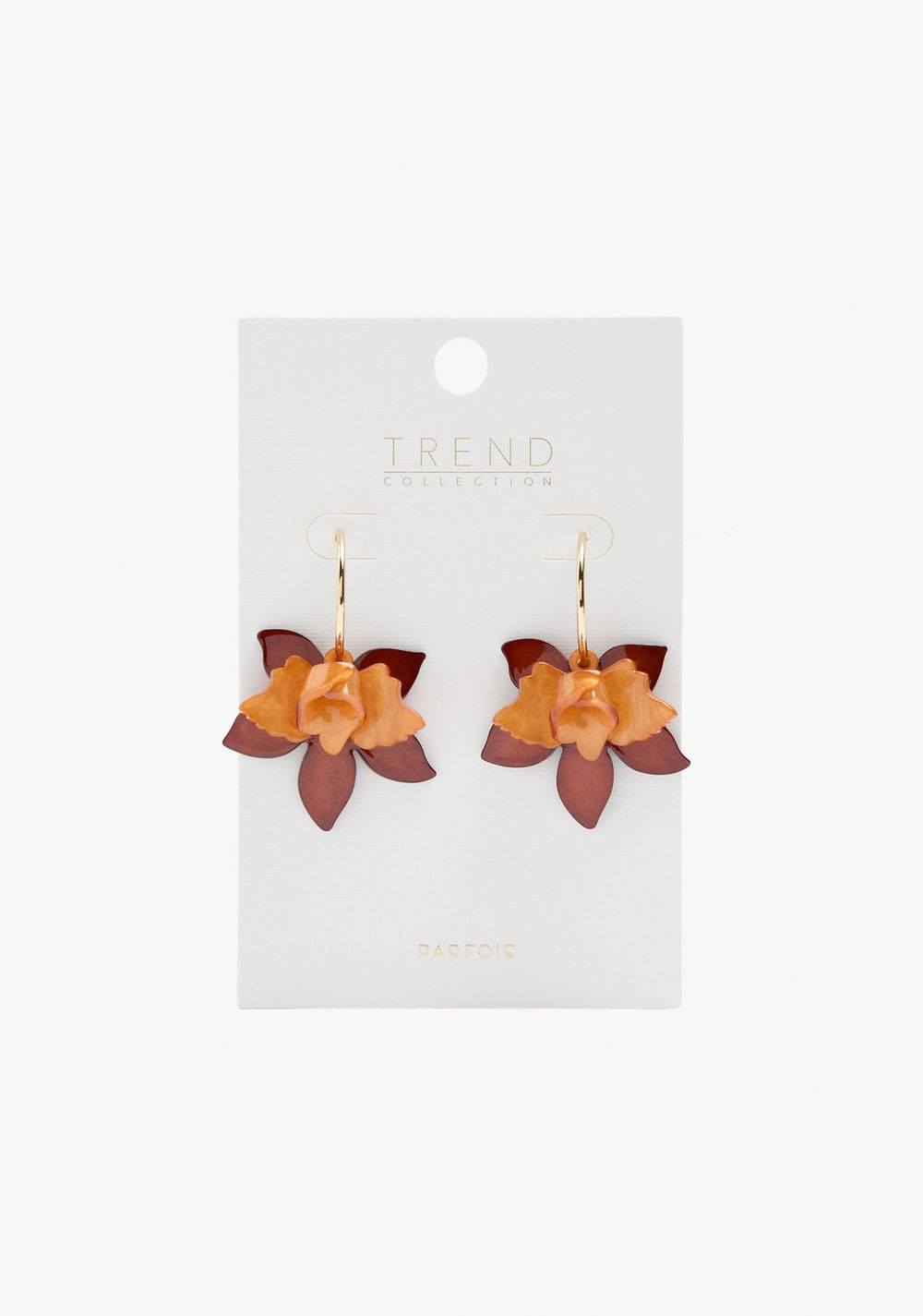 Zarcillos de Aro Abiertos con Maxi Flor Parfois 4