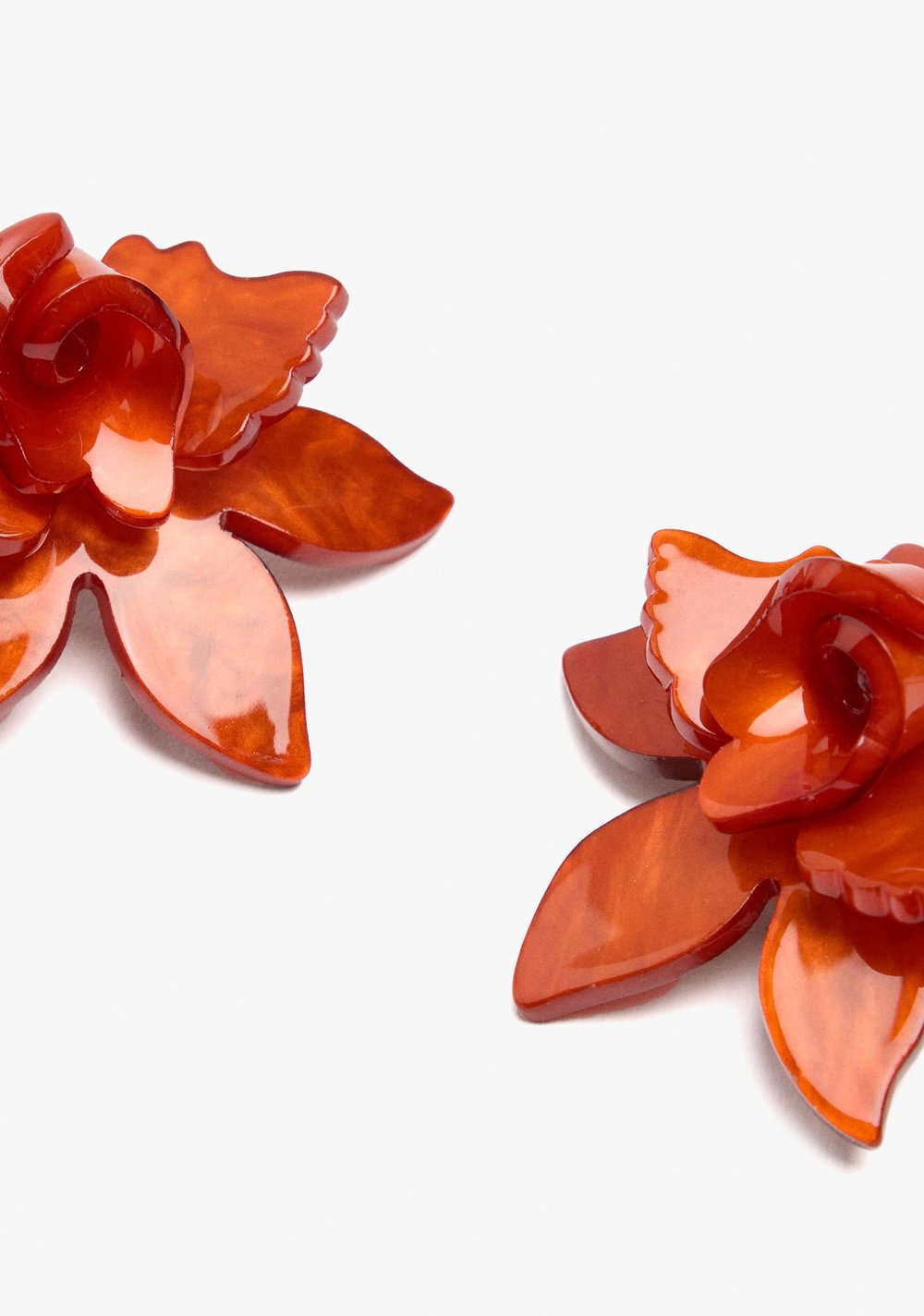 Zarcillos de Aro Abiertos con Maxi Flor Parfois 3