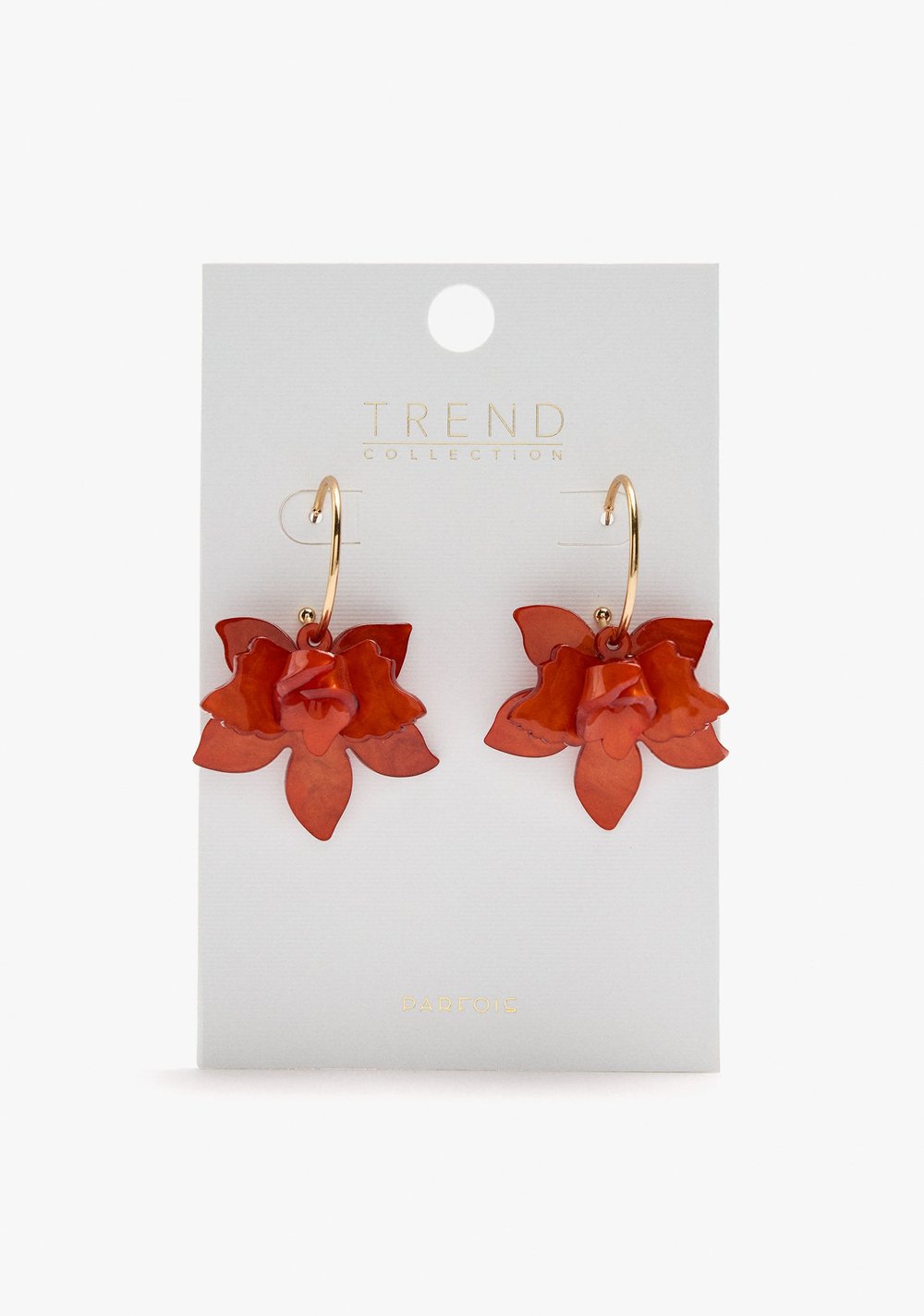 Zarcillos de Aro Abiertos con Maxi Flor Parfois 5