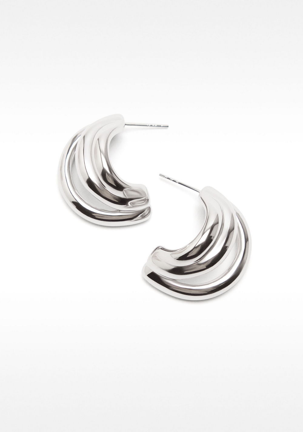 Zarcillos de de Aro con Efecto Triple - Acero Inoxidable Parfois 3