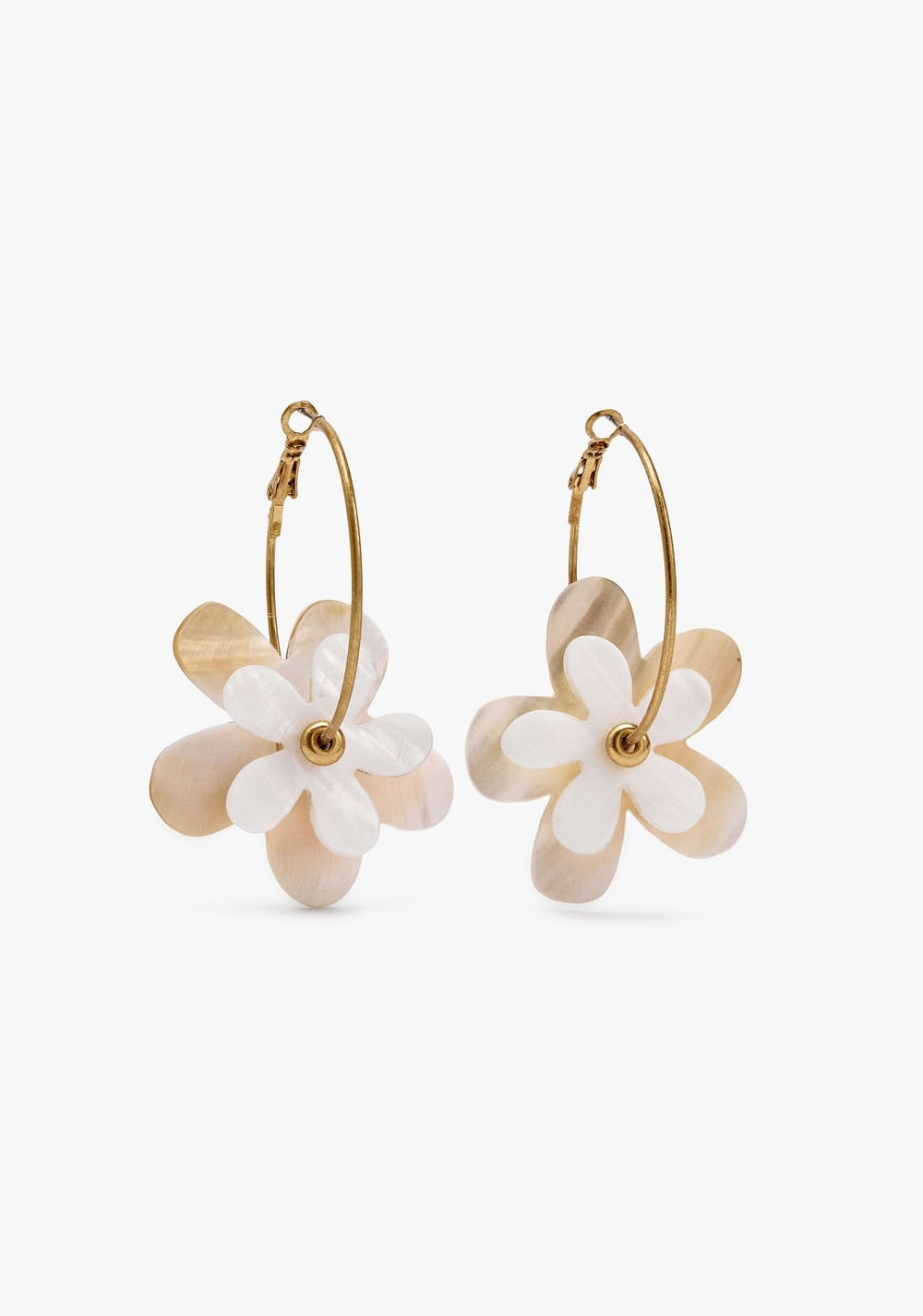 Zarcillos de Aro con Flor de Conchas Parfois Imagen Principal