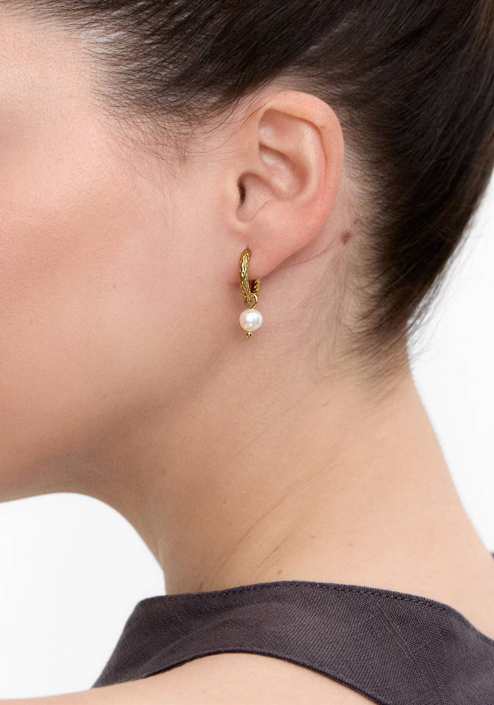 Zarcillos de Aro con Perlas de Agua Dulce Parfois 2