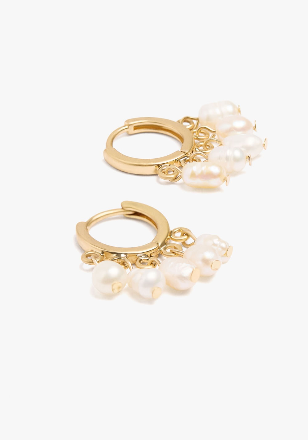 Zarcillos de Aro con Perlas de Agua Dulce Parfois 2