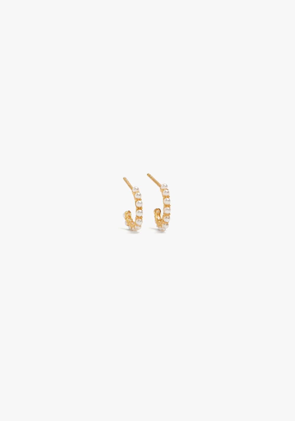 Zarcillos de Aro con Perlas Baño de Oro 18k Parfois Imagen Principal