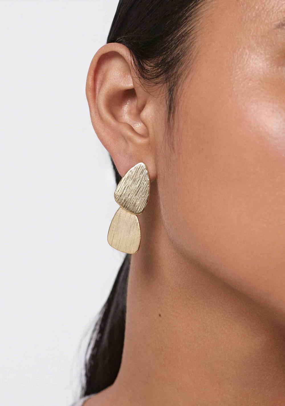 Zarcillos con Efecto Oro Parfois 2