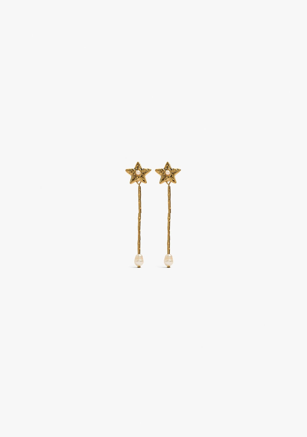 Zarcillos de Estrellas con Perlas de Agua Dulce Parfois