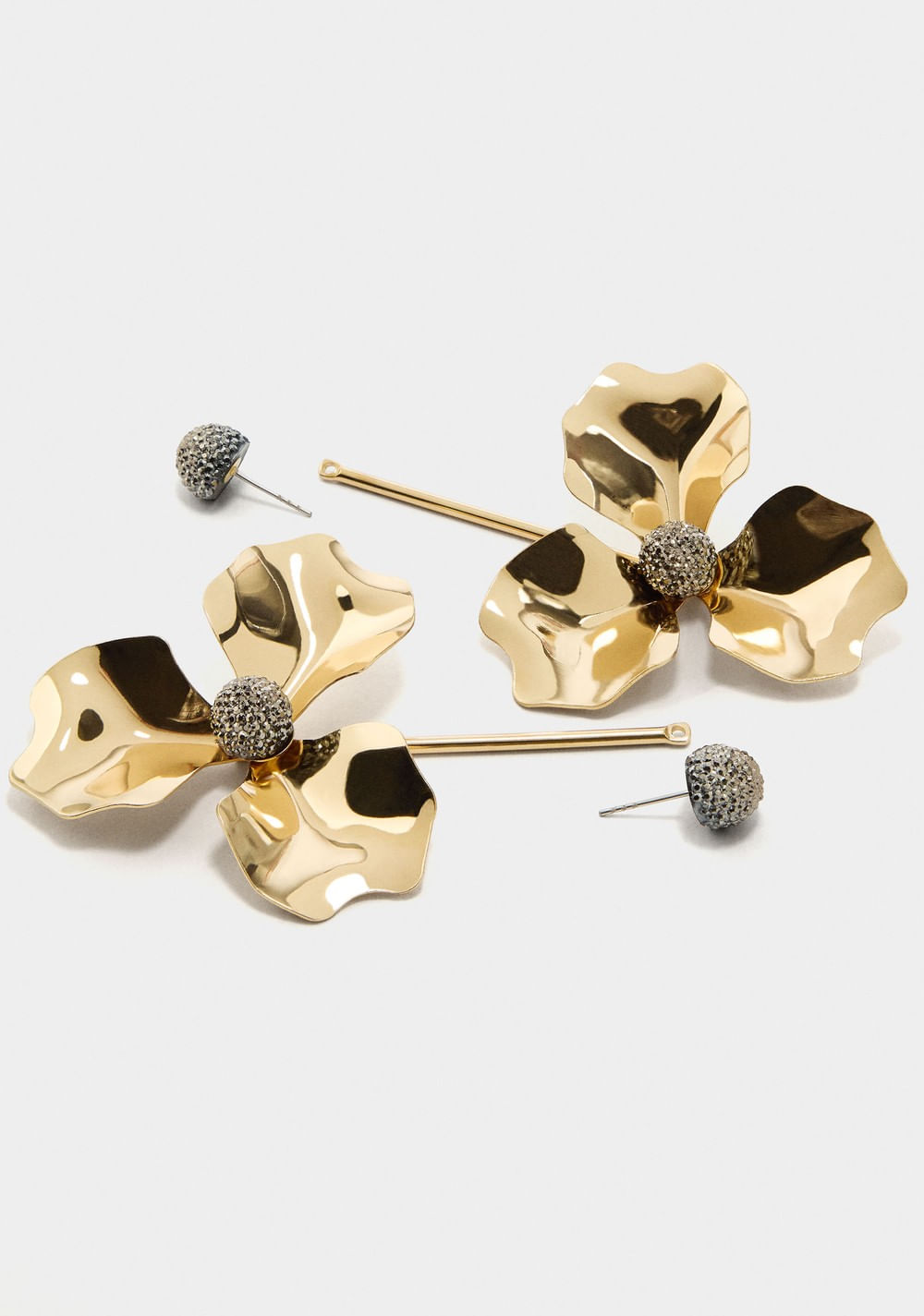 Zarcillos Largos con Flor Parfois 2