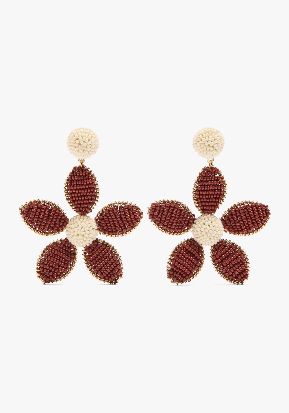 Zarcillos Maxi Flor con Abalorios Parfois