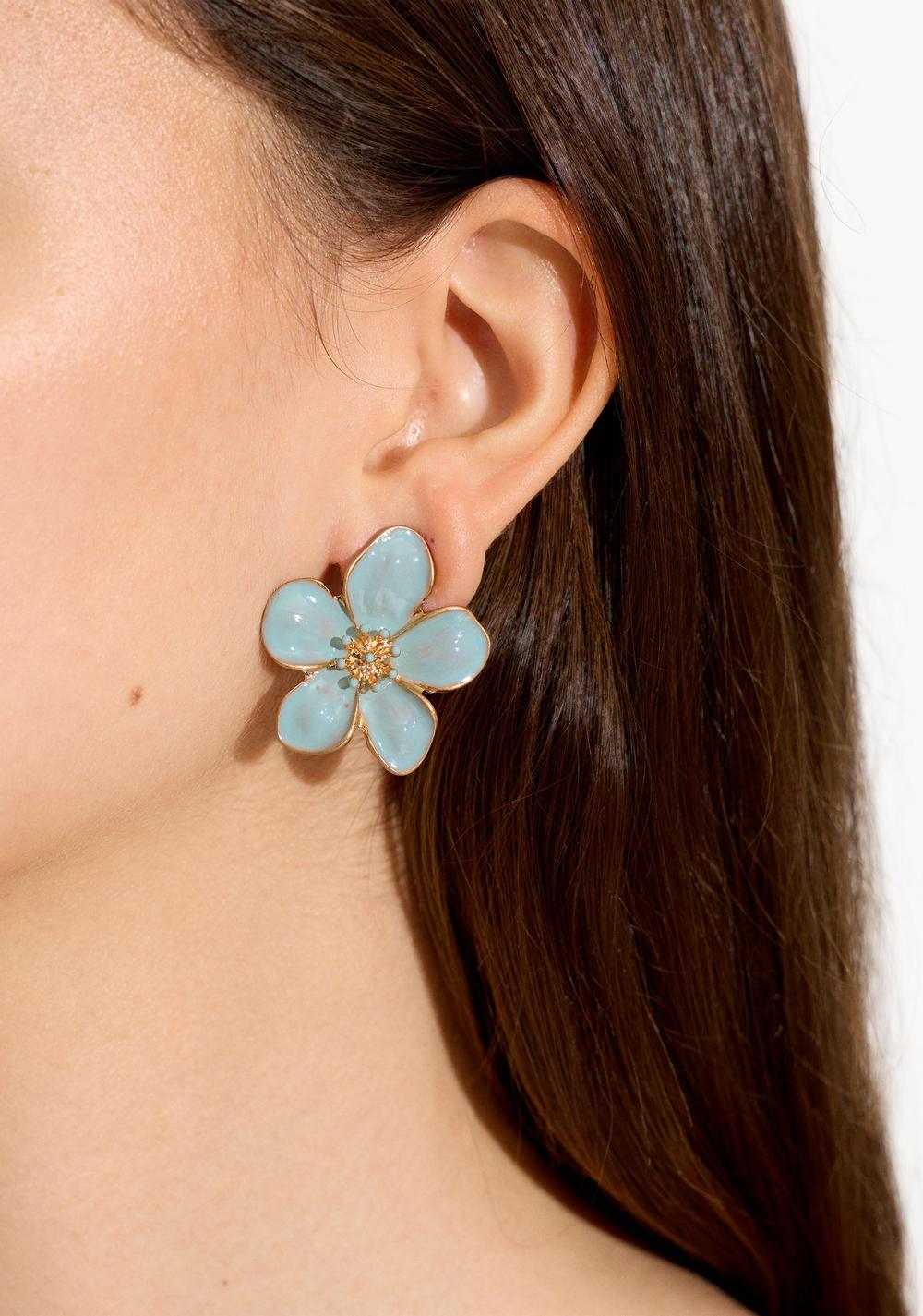 Zarcillos Maxi Flor Esmaltada Parfois 2
