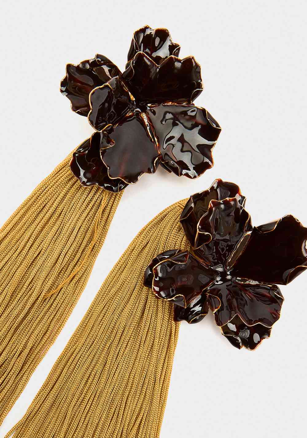 Zarcillos Maxi Flor con Flecos Parfois 2