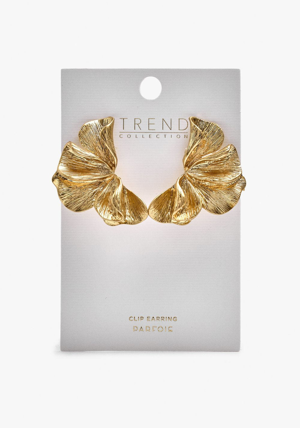 Zarcillos Maxi Media Flor con Relieve Parfois 4