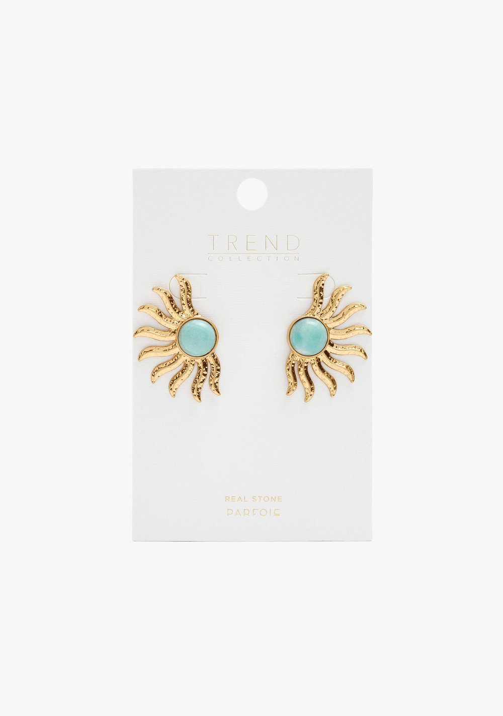 Zarcillos Maxi Sol con Piedra Parfois 3