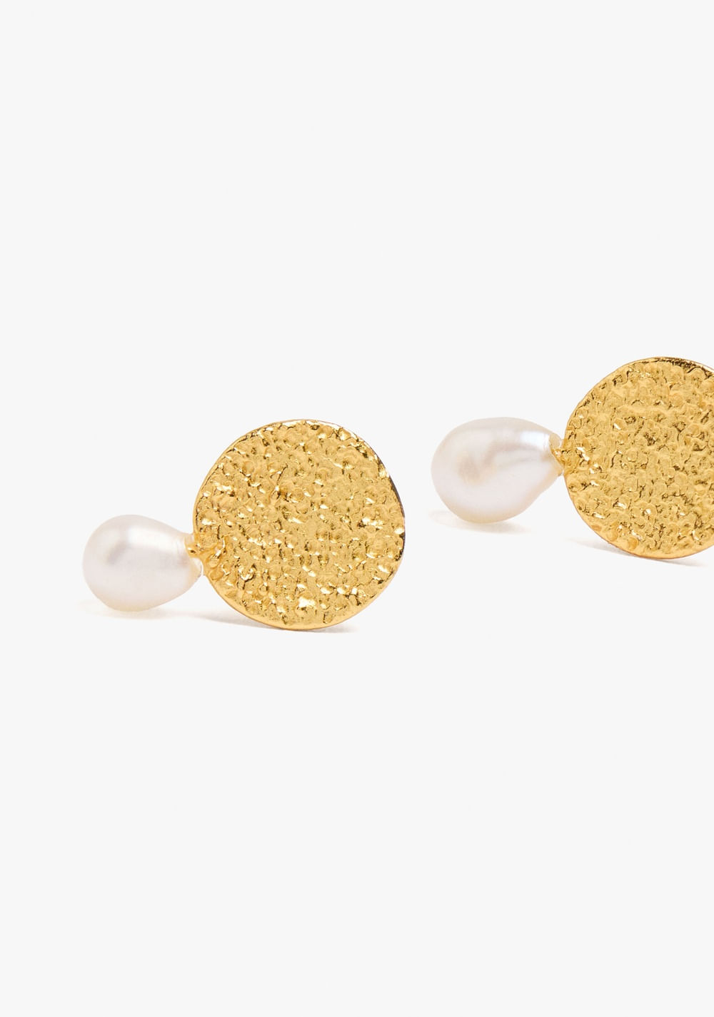 Zarcillos con Perla Baño de Oro 18k Parfois 2