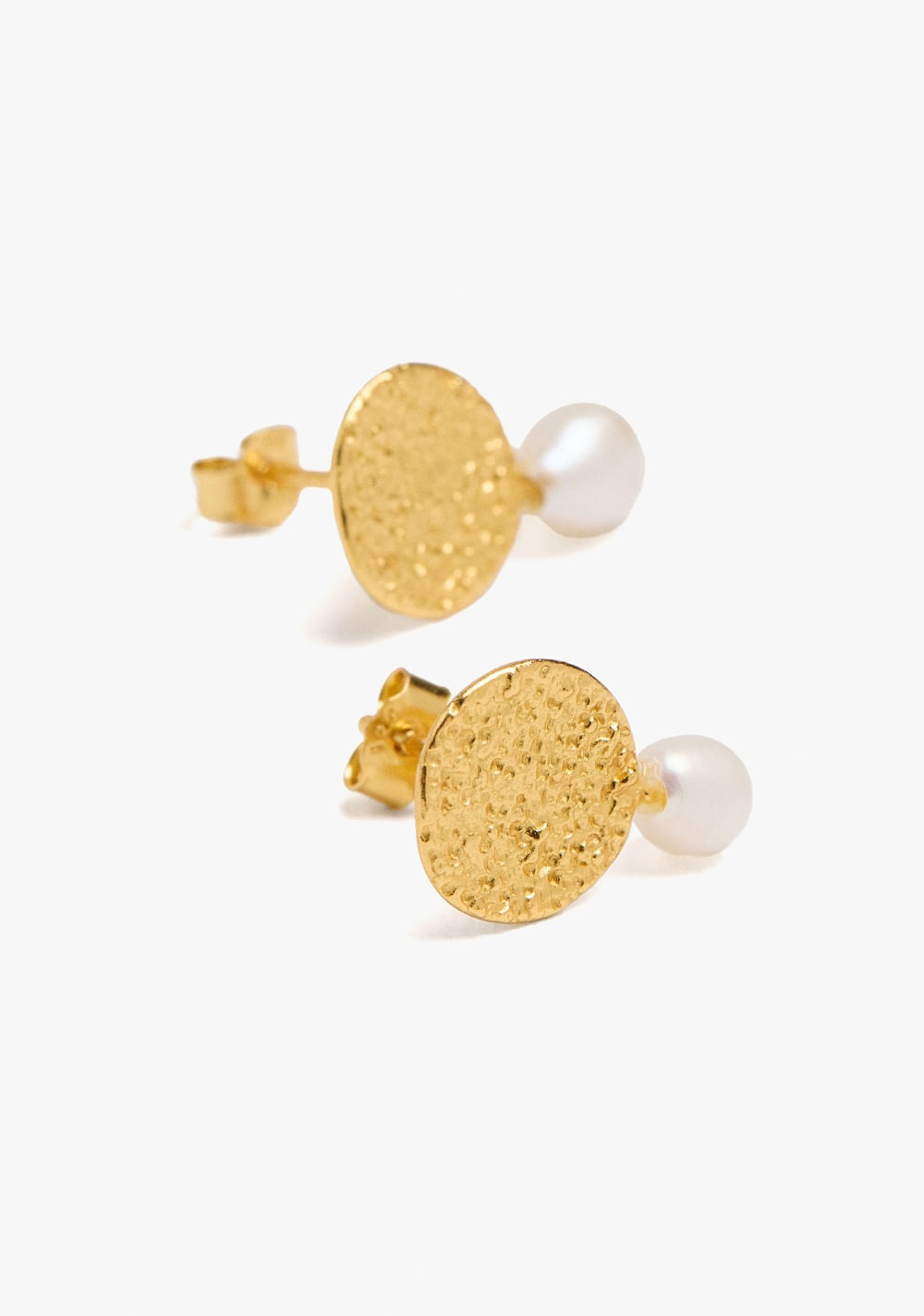 Zarcillos con Perla Baño de Oro 18k Parfois 3