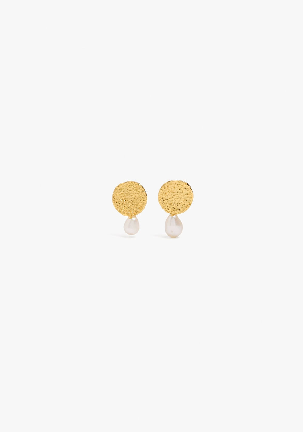 Zarcillos con Perla Baño de Oro 18k Parfois Imagen Principal