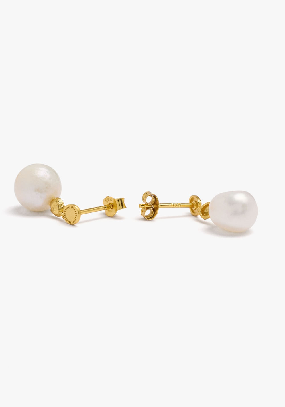 Zarcillos de Perlas con Baño de Oro 18k Parfois 4