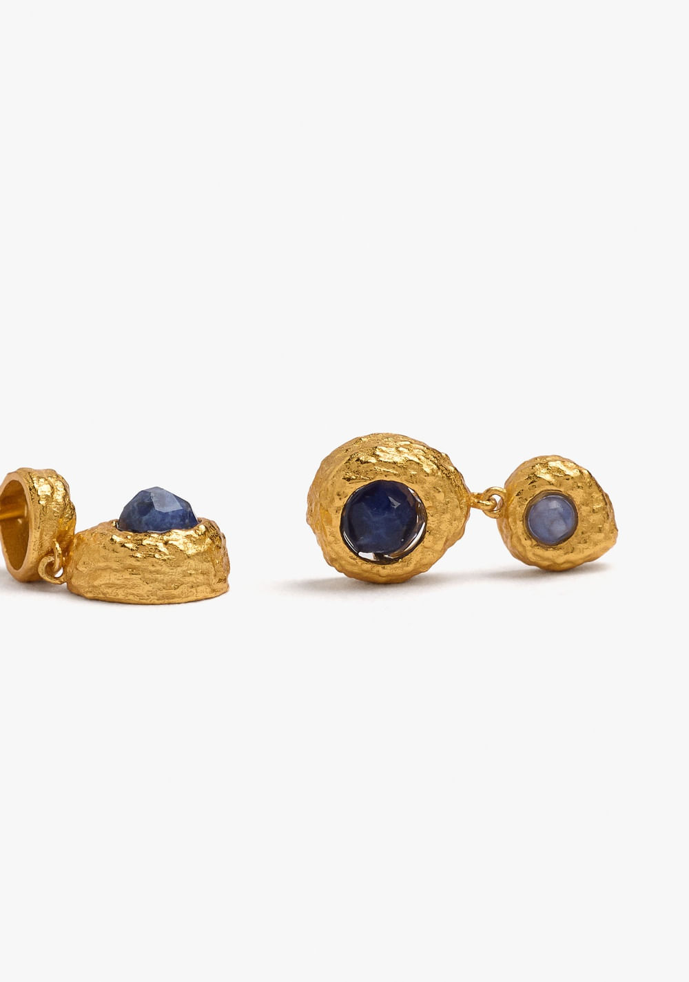 Zarcillos con Piedras Baño de Oro 18k Parfois 2