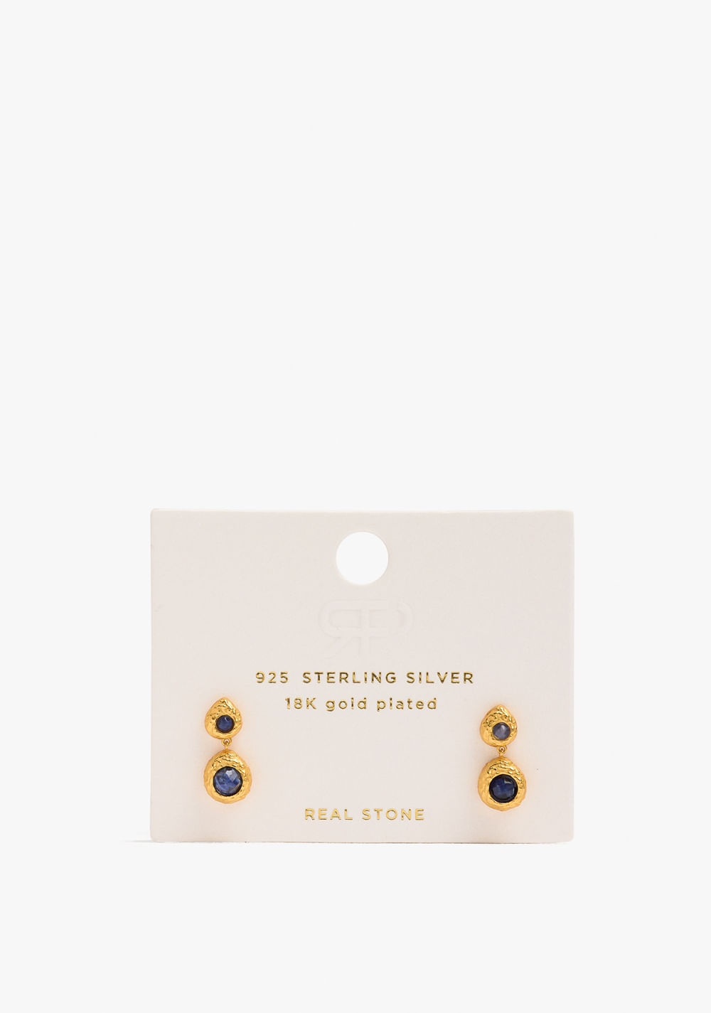 Zarcillos con Piedras Baño de Oro 18k Parfois 4