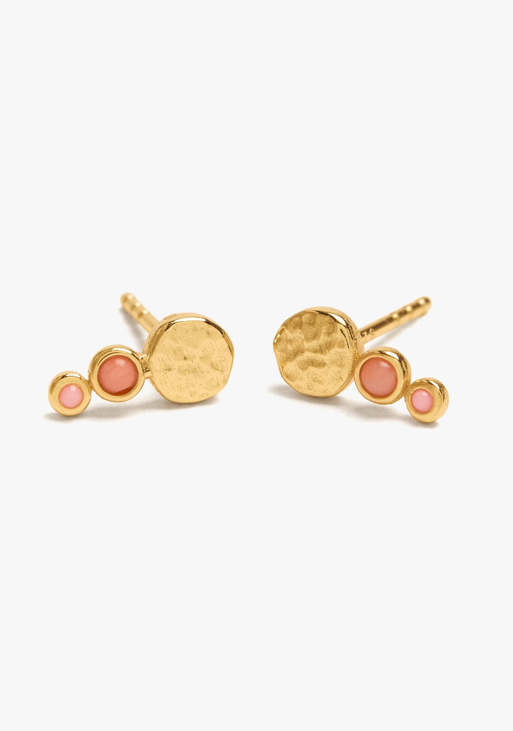Zarcillos con Piedras Baño de Oro 18k Parfois 2