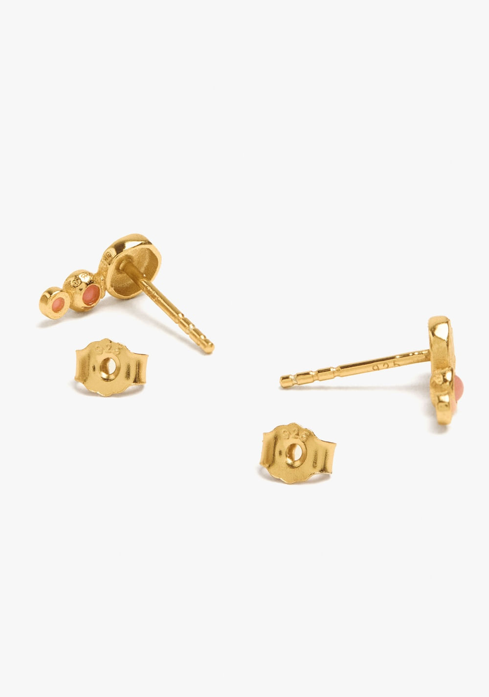 Zarcillos con Piedras Baño de Oro 18k Parfois 3