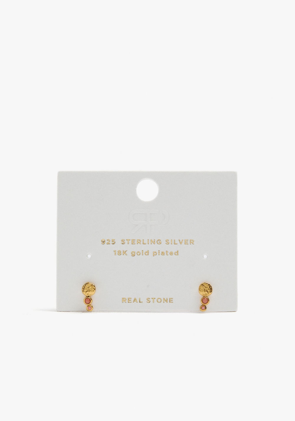 Zarcillos con Piedras Baño de Oro 18k Parfois 4