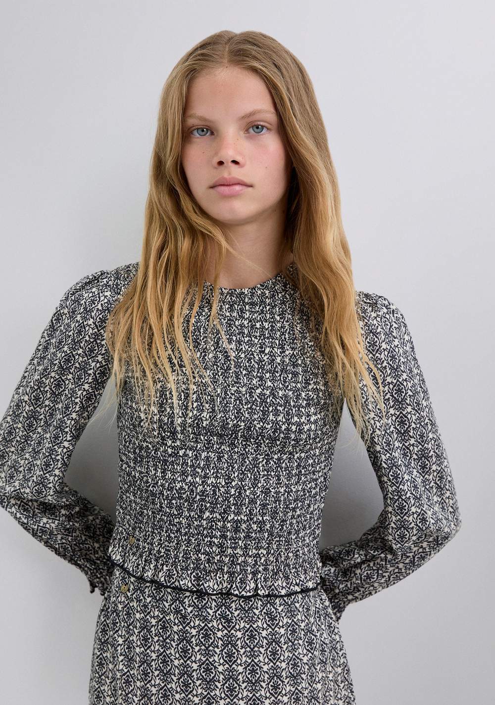 Blusa Print Volante Scalpers