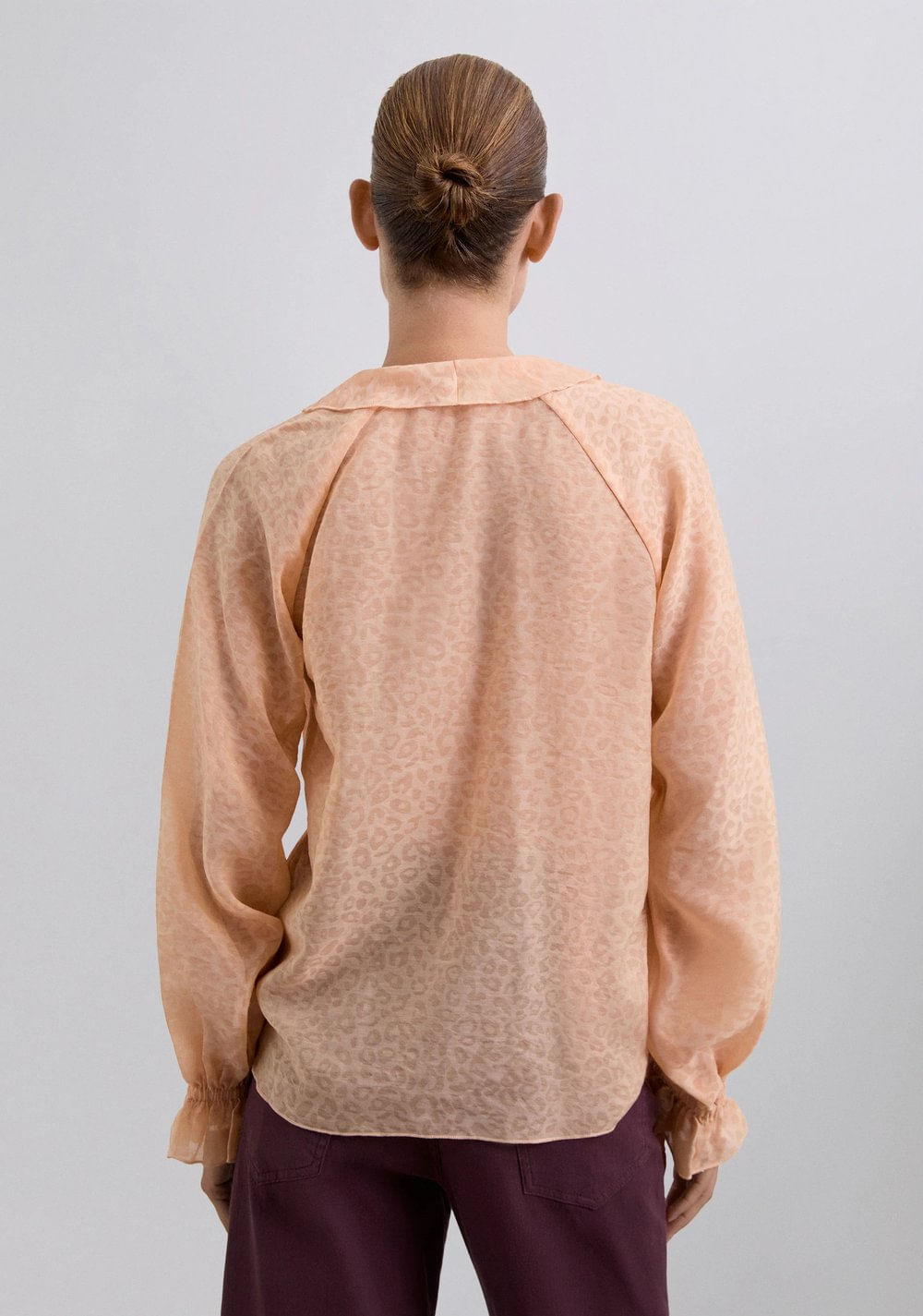 Blusa Volantes Animal Print Scalpers 3