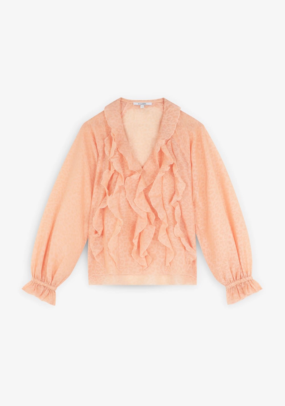 Blusa Volantes Animal Print Scalpers 4
