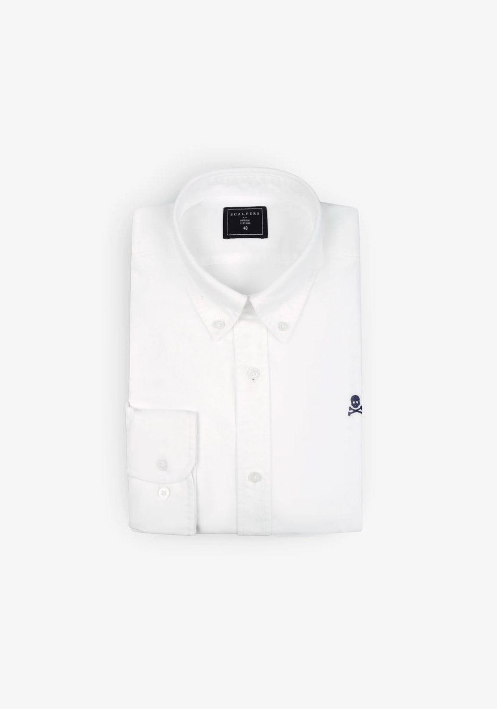 Camisa Oxford Calavera Contraste Scalpers 6