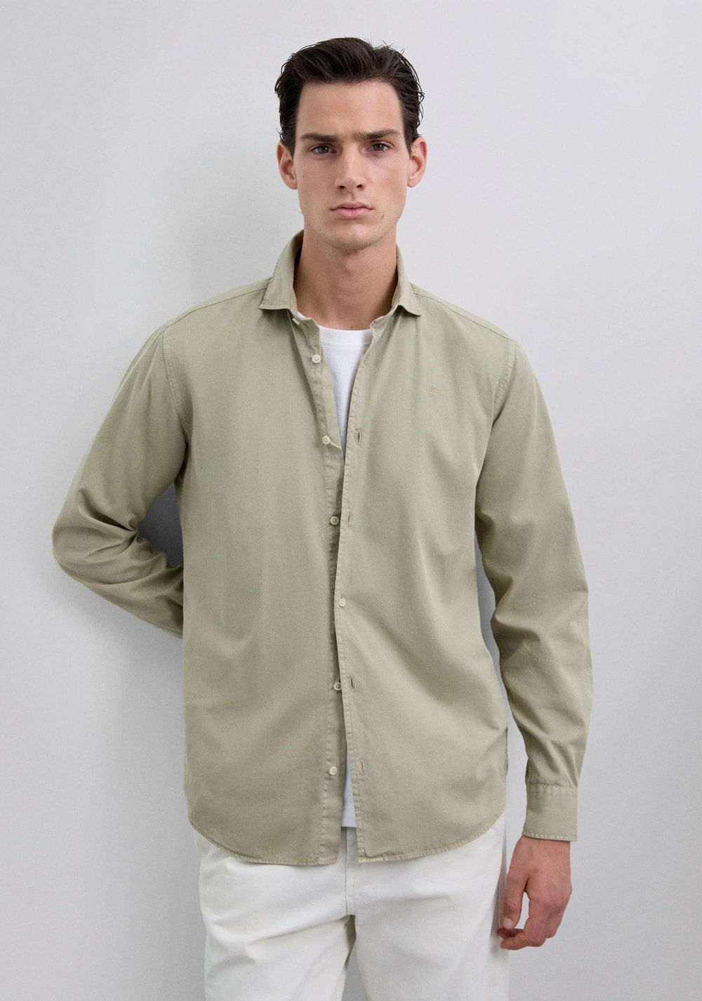 Camisa Regular Fit Bordada Scalpers
