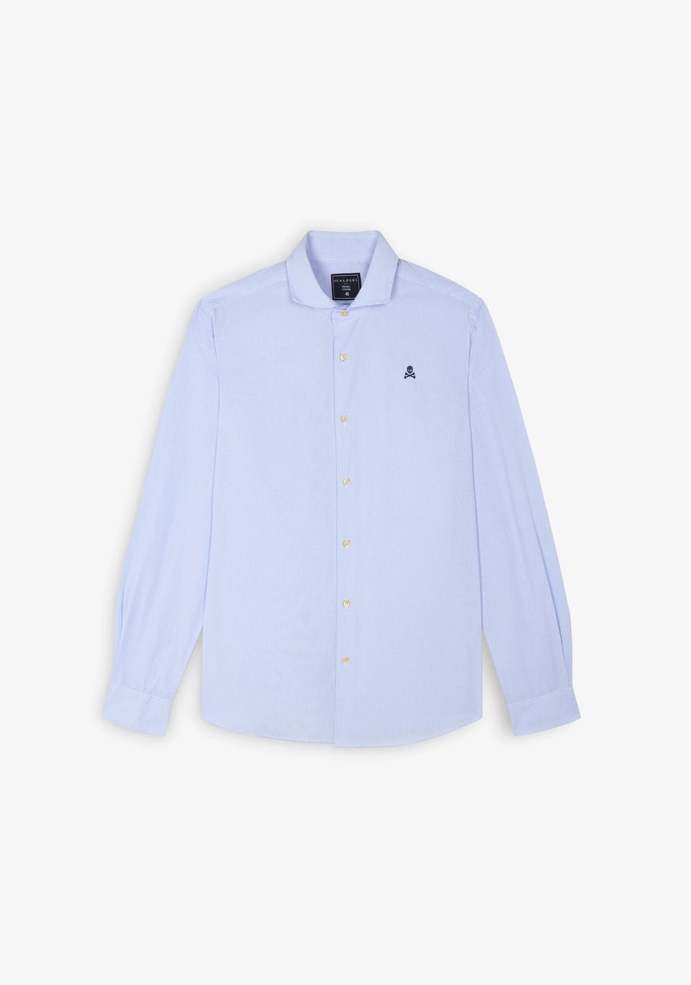 Camisa de Vestir Cuadros Calavera Contraste Scalpers 4