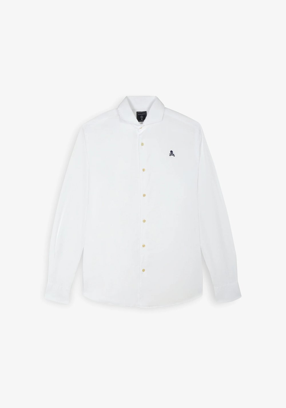 Camisa de Vestir Lisa Calavera Contraste Scalpers 4