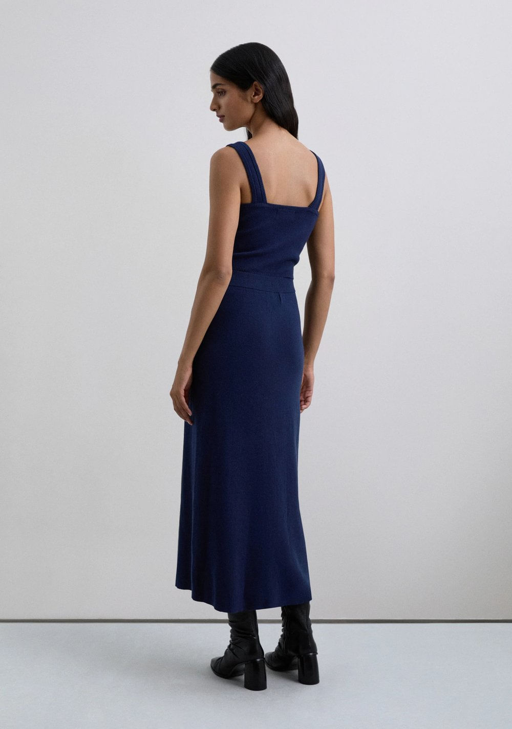 Falda Midi Punto Botón Scalpers 3