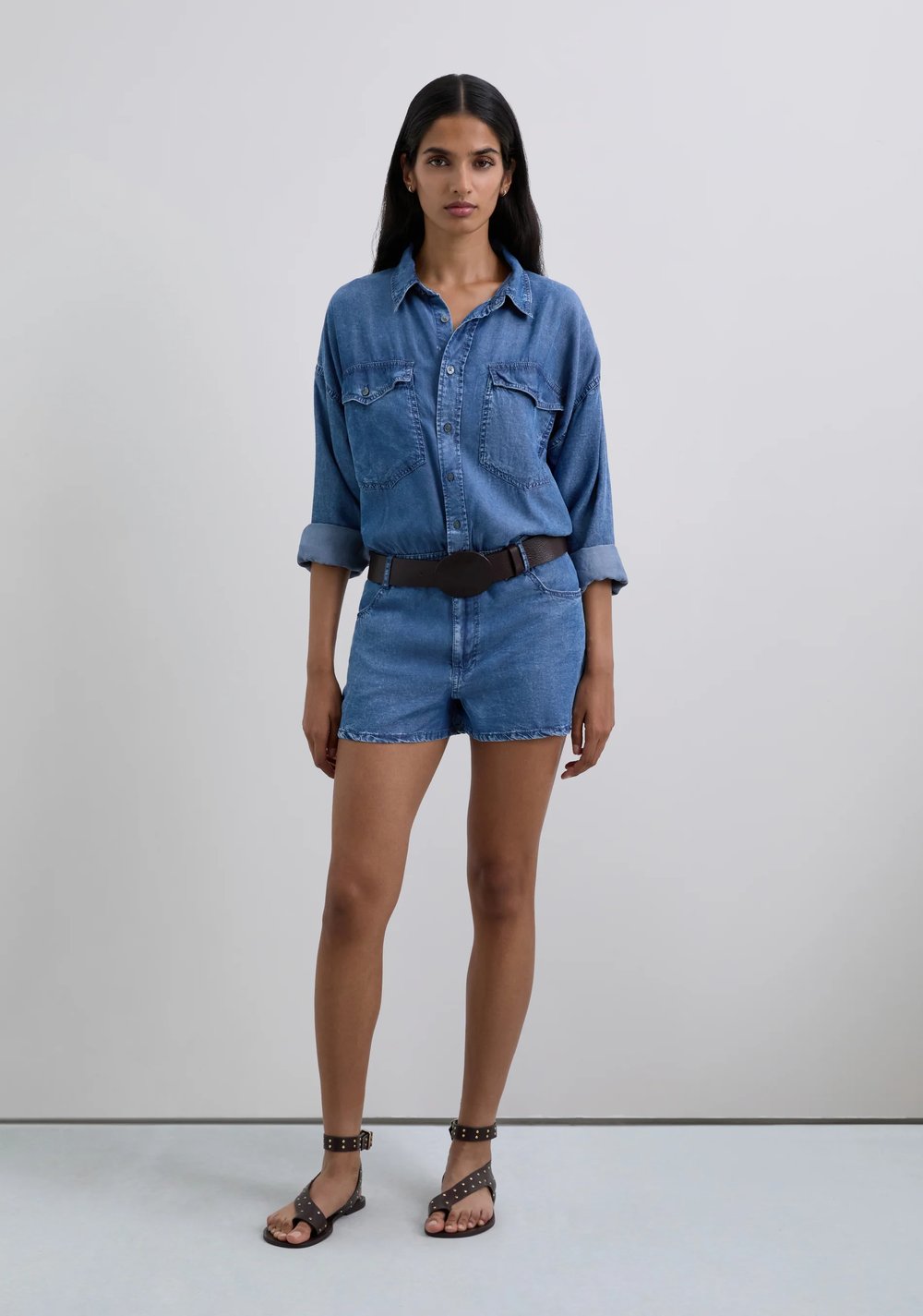 Mono Corto con Efecto Denim Scalpers