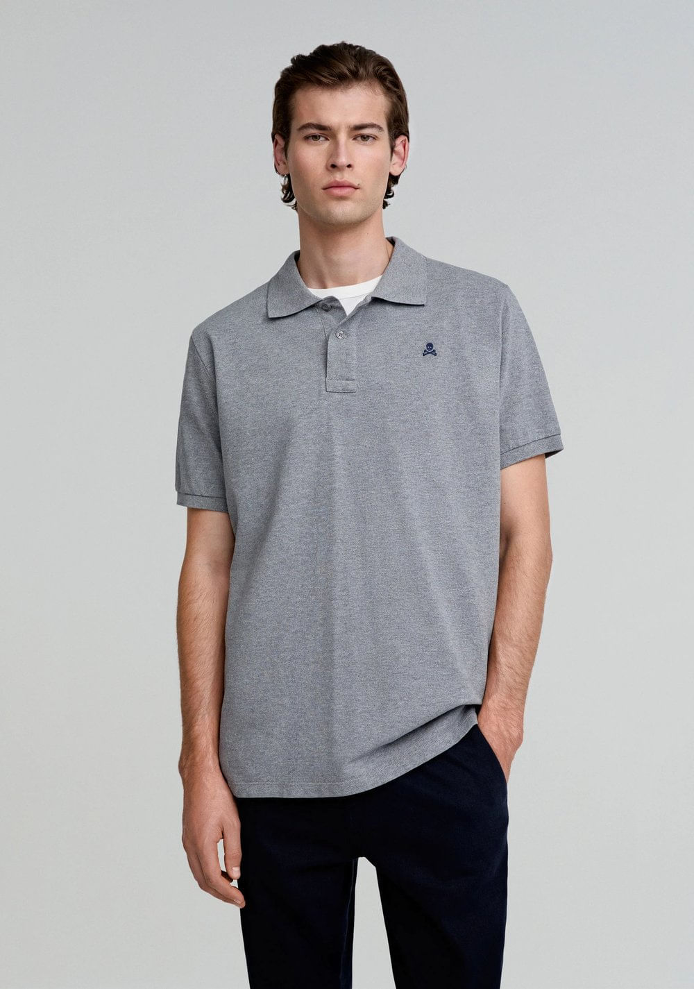Polo Clásico Calavera Contraste Scalpers