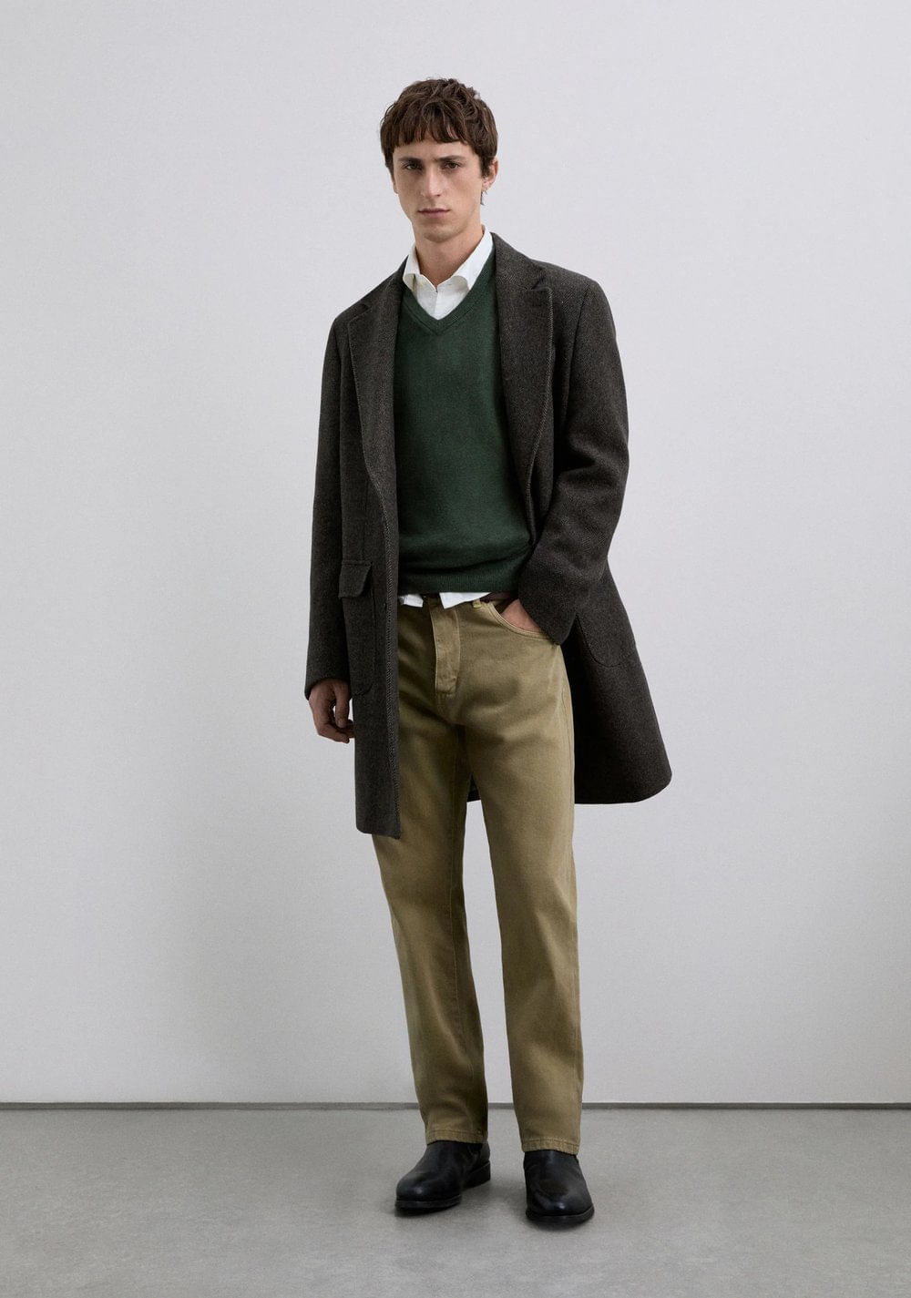 Suéter Cuello Pico con Cashmere Scalpers 2