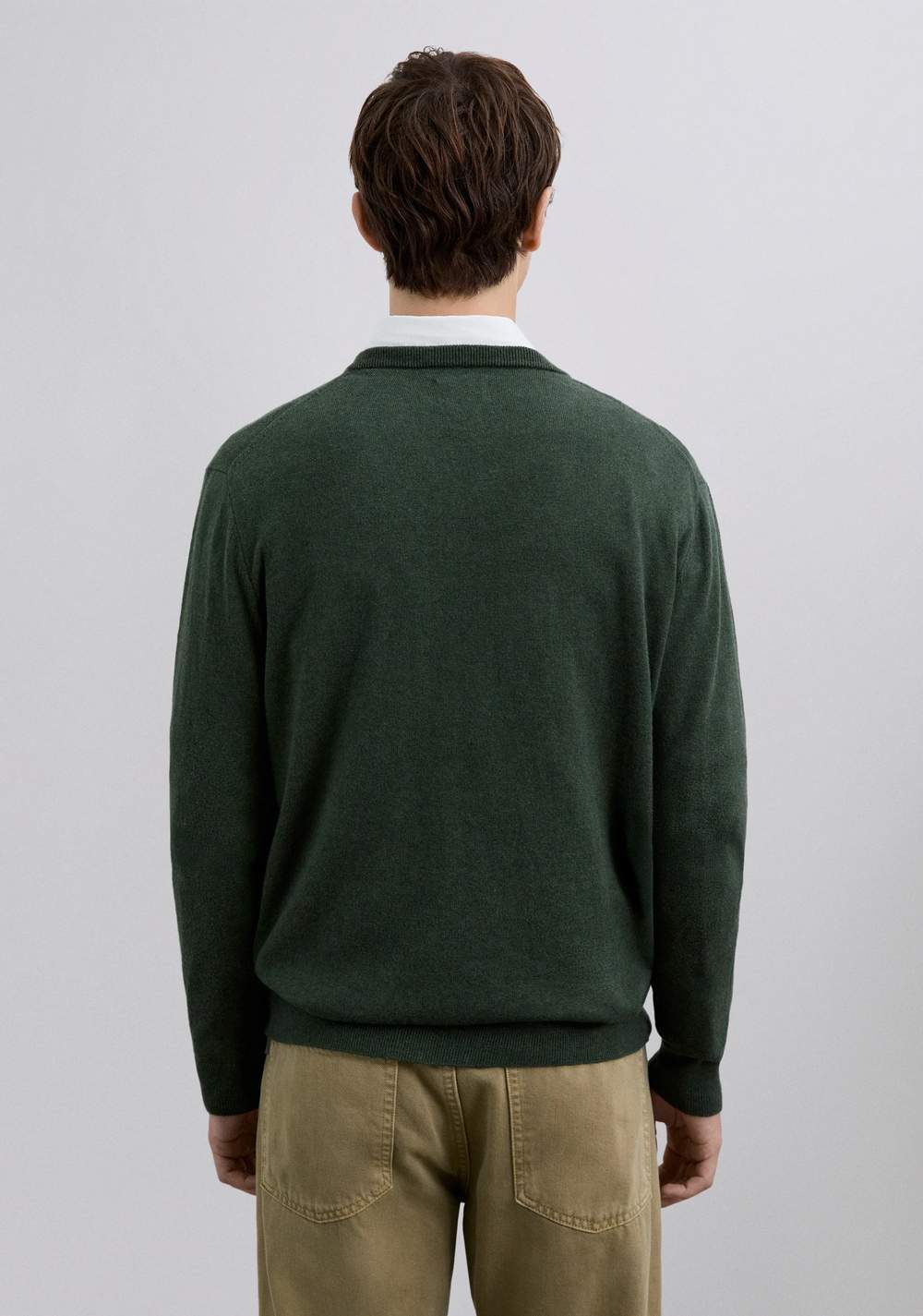 Suéter Cuello Pico con Cashmere Scalpers 3