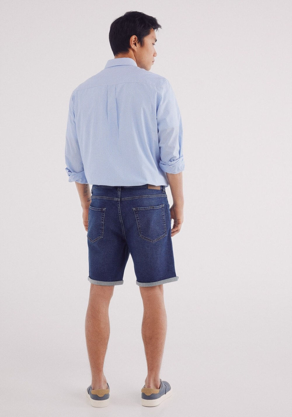 Bermuda de Jean Clásica Efecto Lavado Oscuro Springfield 5