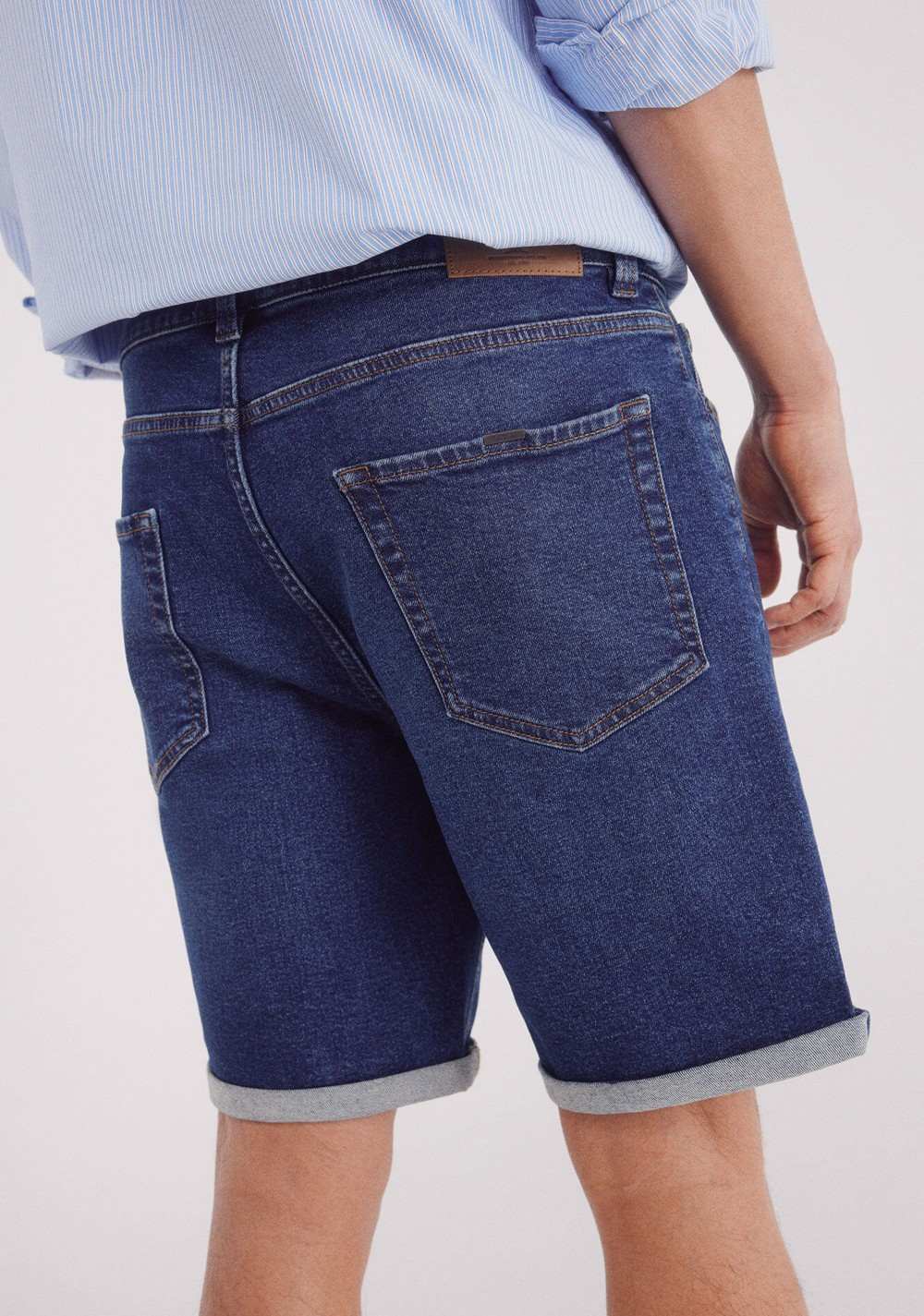 Bermuda de Jean Clásica Efecto Lavado Oscuro Springfield 6
