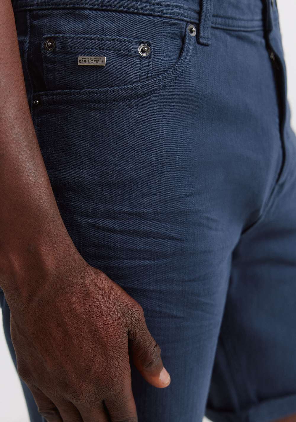 Bermudas 5 Bolsillos Efecto Lavado Slim Fit Springfield 3