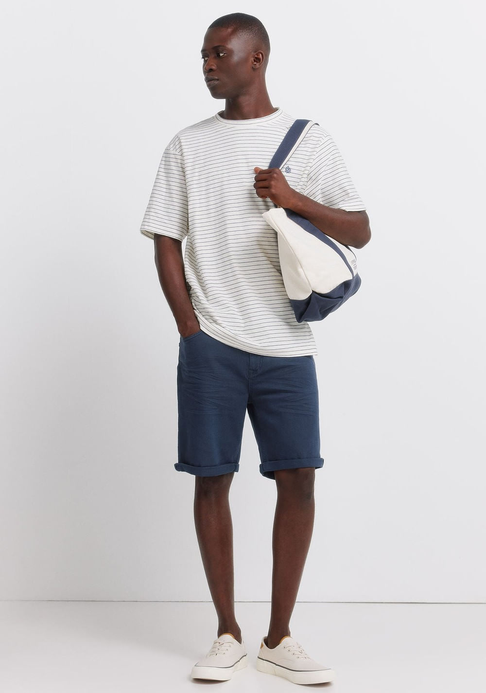 Bermudas 5 Bolsillos Efecto Lavado Slim Fit Springfield 6