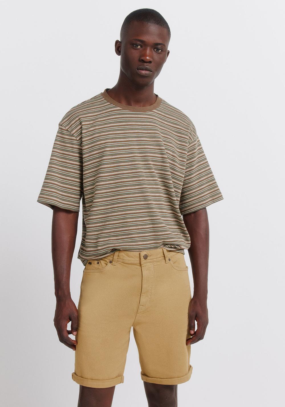 Bermudas 5 Bolsillos Efecto Lavado Slim Fit Springfield 2