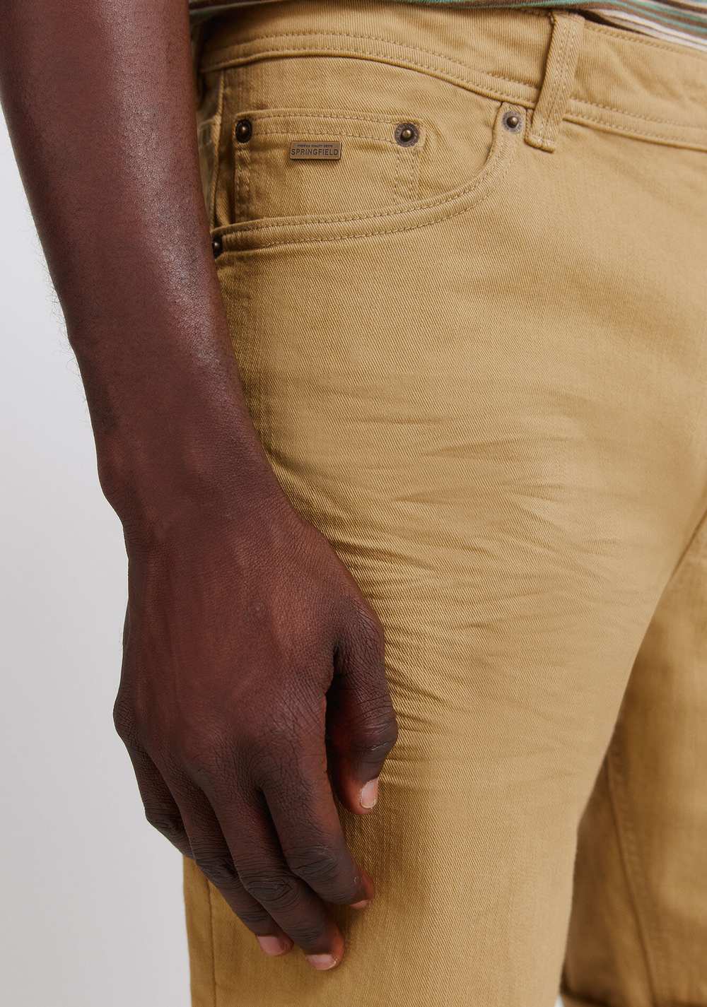 Bermudas 5 Bolsillos Efecto Lavado Slim Fit Springfield 3