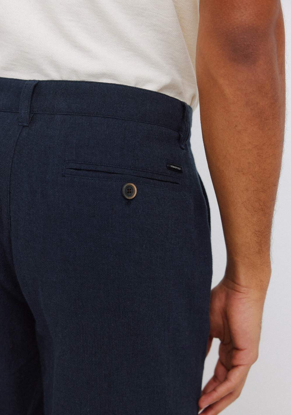 Bermudas Dobby Comfort Fit de Lino Springfield 5