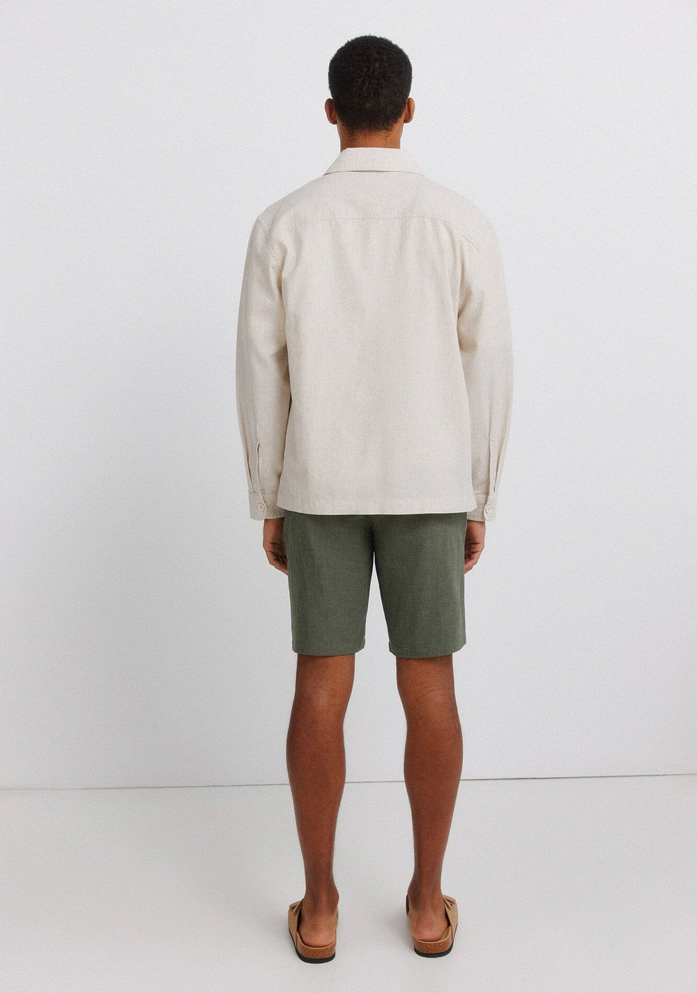 Bermudas Dobby Comfort Fit de Lino Springfield 2